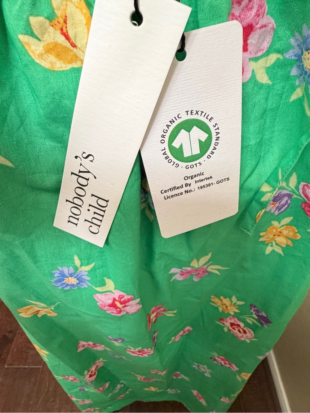Green Floral Spaghetti-Strap Maxi Dress - Picture 4 of 11